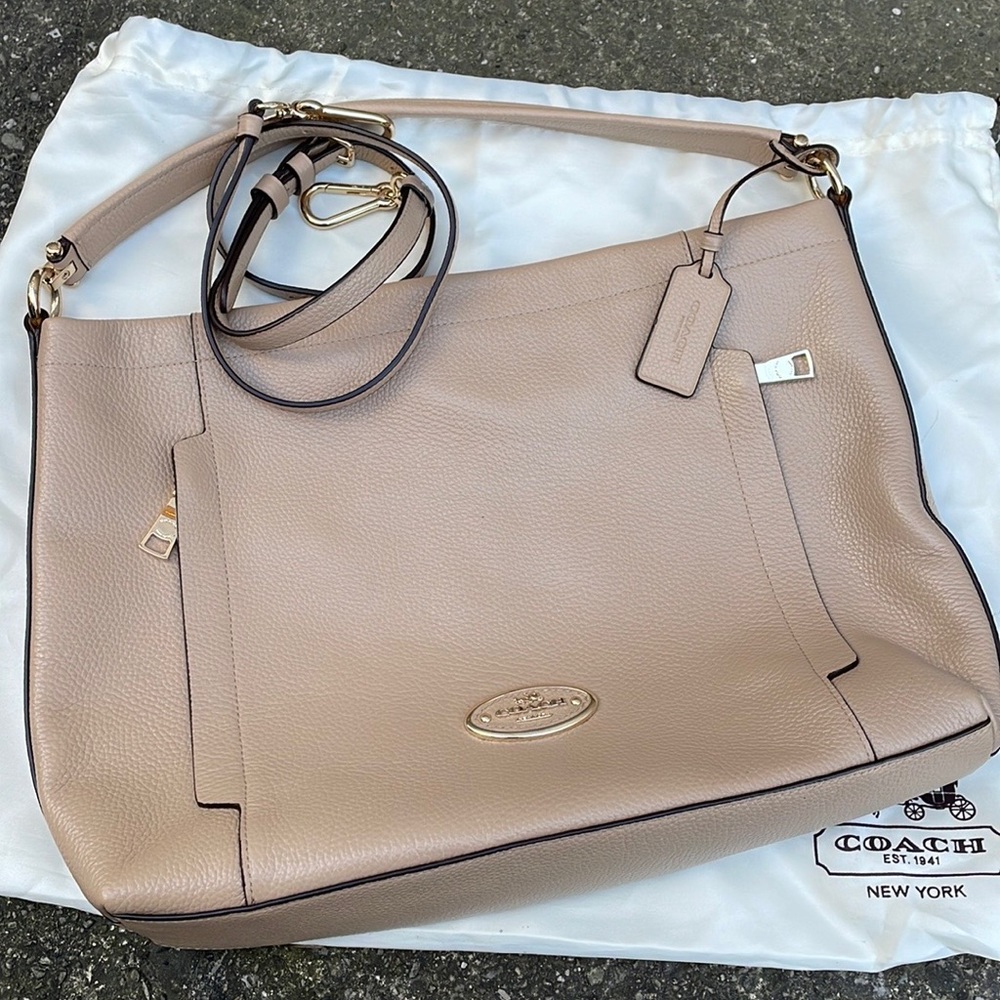 Coach cross body tote, almost new